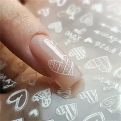 Hvide Valentines hjerter F926, GNB